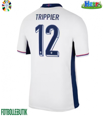 England Kieran Trippier #12 Hemmatröja EM 2024 Kortärmad